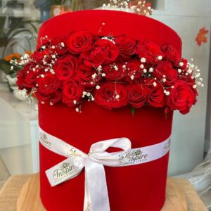 Kutuda Kırmızı Gül Aranjmanı