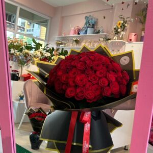 101 Adet Kırmızı Gül Buketi