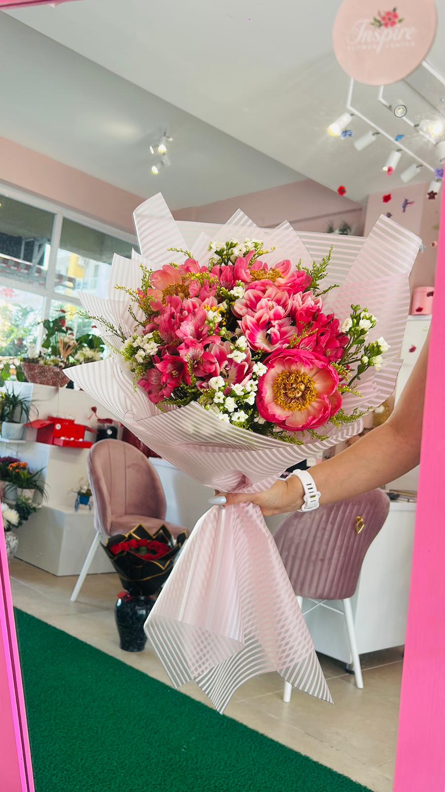 İnspire Lüks Pink Buket