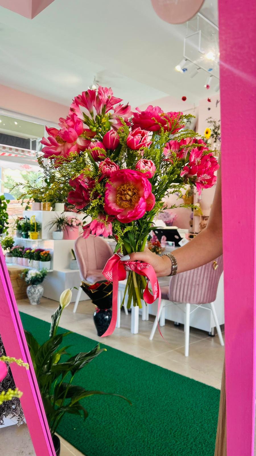 İnspire Lüks Pink Buket - Görsel 2