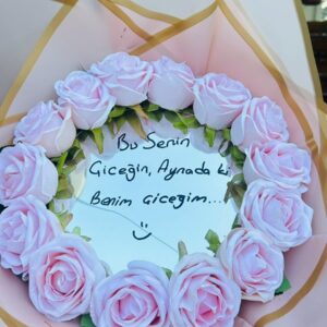 Yapay Gül Aynalı Buket