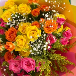 Renkli Çardak Gül Buketi