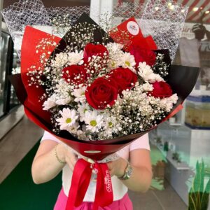 Gül Ve Papatya Buketi