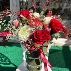 2 RED COLLECTİON VAZO ARANJMANI